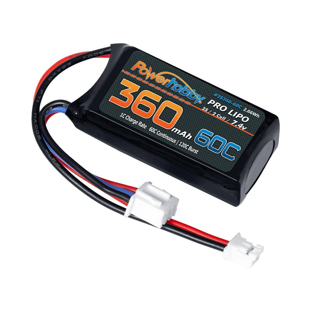 Powerhobby 2s 360mah 60C UPGRADE Lipo Battery Kyosho Mini-Z - PowerHobby