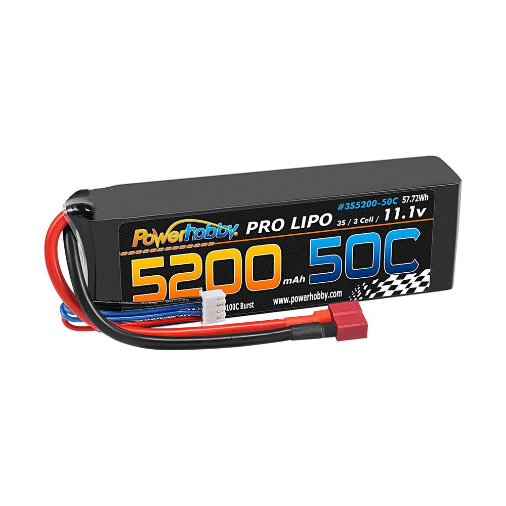 Power Hobby 3S 11.1V 5200mAh 50C Lipo Battery Pack w Deans Plug 3