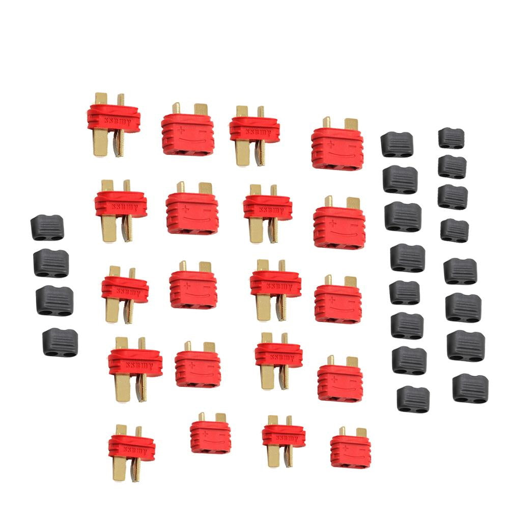 Powerhobby Sheathed T-Style Deans Male / Female Plug ( 10 pairs ) - PowerHobby