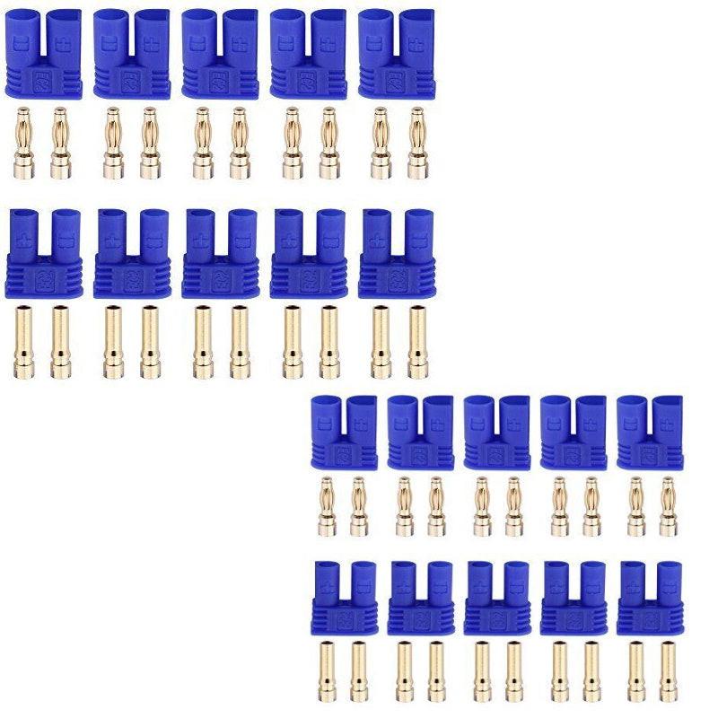 Powerhobby EC2 Male / Female Plugs (20) - PowerHobby