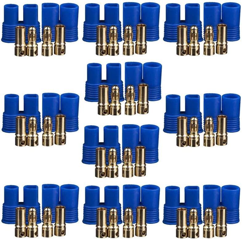 Powerhobby EC3 Male / Female Plugs (20) - PowerHobby