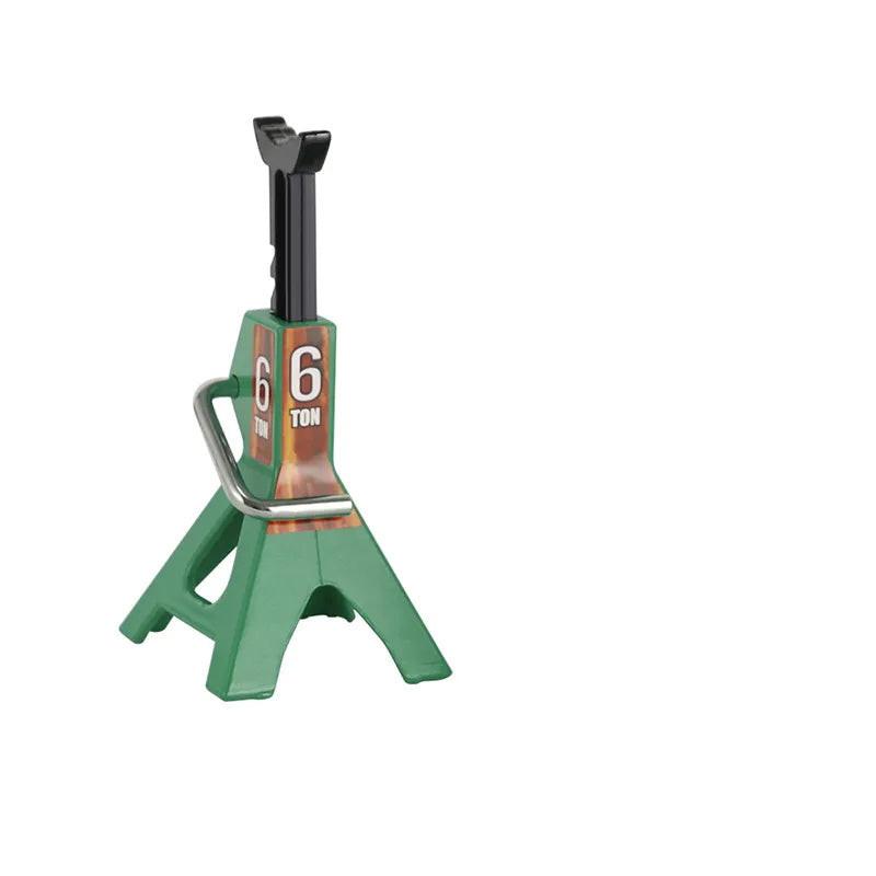 Powerhobby 3/6 Ton RC Scale Adjustable Height Metal Jack Stand Green - PowerHobby