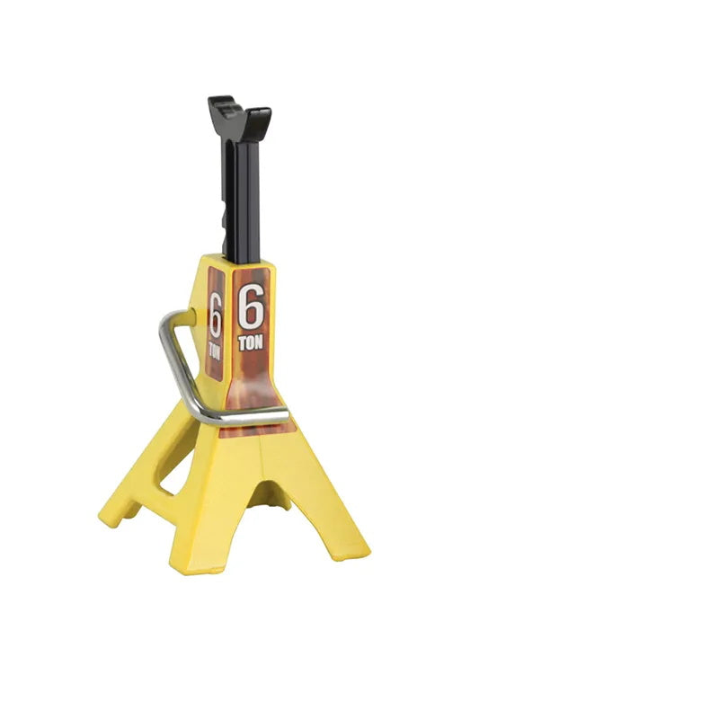 Powerhobby 3/6 Ton RC Scale Adjustable Height Metal Jack Stand Yellow - PowerHobby