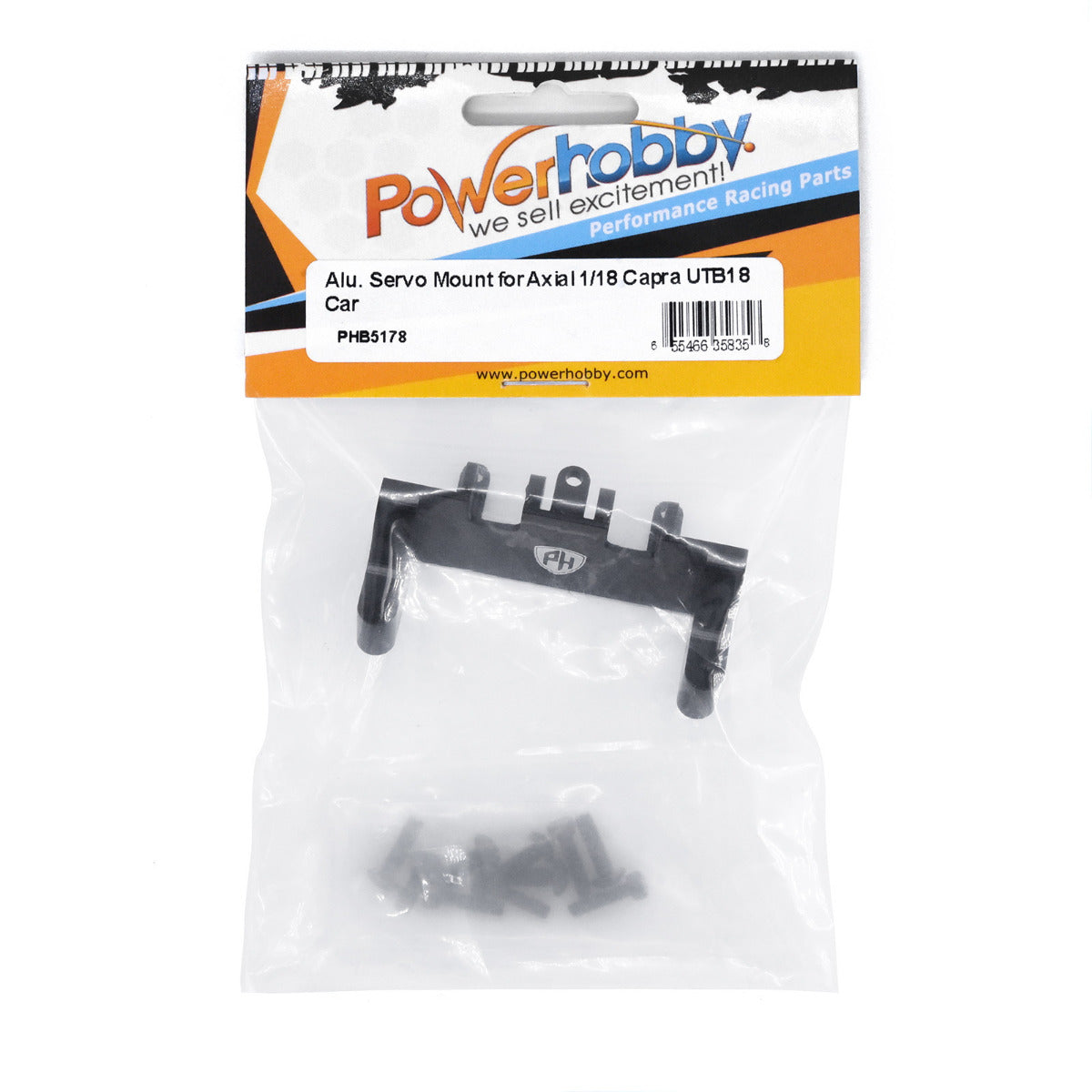 Powerhobby Aluminum Servo Mount Axial 1/18 Capra UTB18 - PowerHobby
