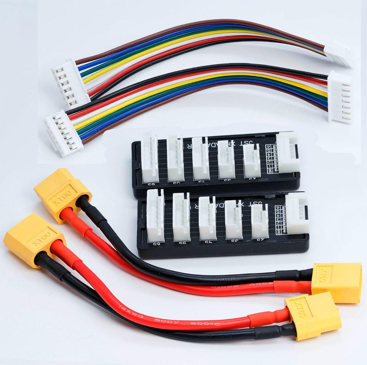 Powerhobby 2S-6S JST-XH Balance charger Board *2+ XT60 Female to T Plug Male*2 - PowerHobby