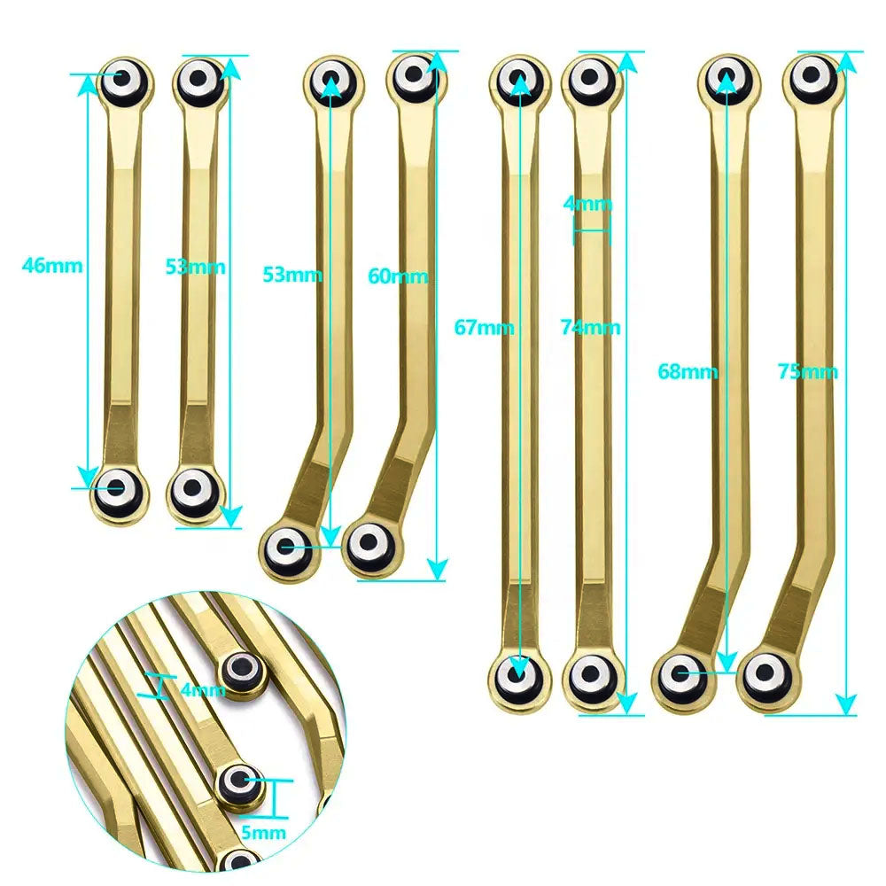 Powerhobby Brass High Body Clearance Links FOR Traxxas TRX-4M - PowerHobby