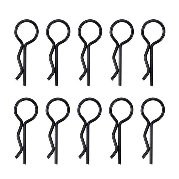 Powerhobby Large Body Clips (10) Axial SCX6 Black - PowerHobby