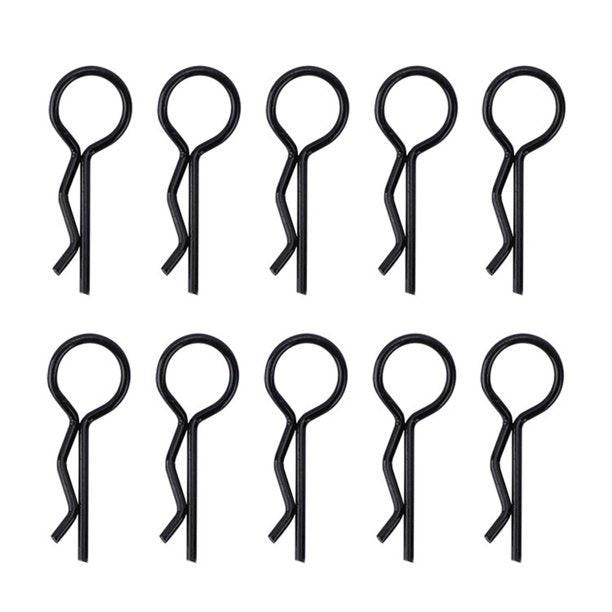 Powerhobby Large Body Clips (10) Axial SCX6 Black - PowerHobby