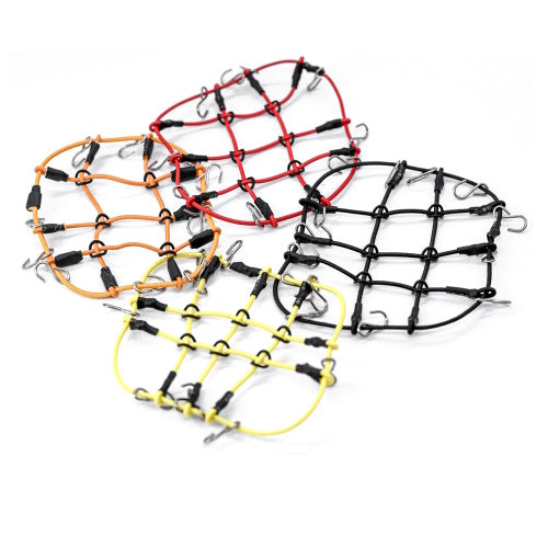 Powerhobby Elastic Roof Rack Luggage Net w Hooks 1/24 Crawler Axial SCX24 Orange - PowerHobby