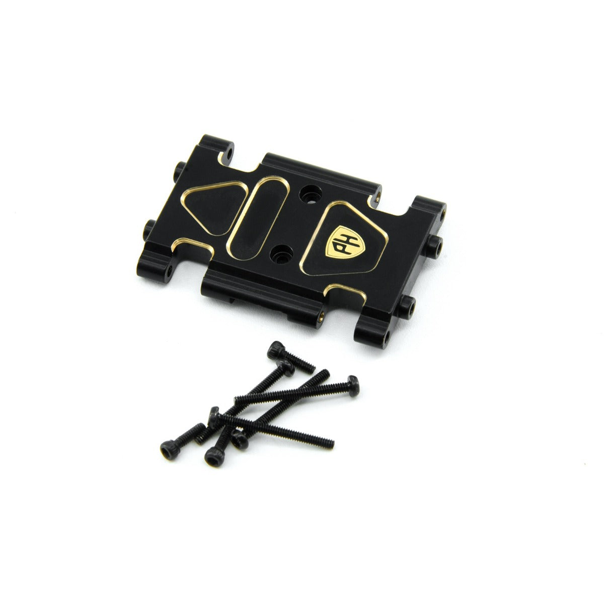Powerhobby Brass Chassis Skid Plate Black Axial 1/24 AX24 - PowerHobby