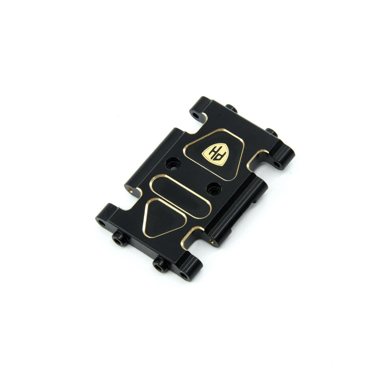 Powerhobby Brass Chassis Skid Plate Black Axial 1/24 AX24 - PowerHobby