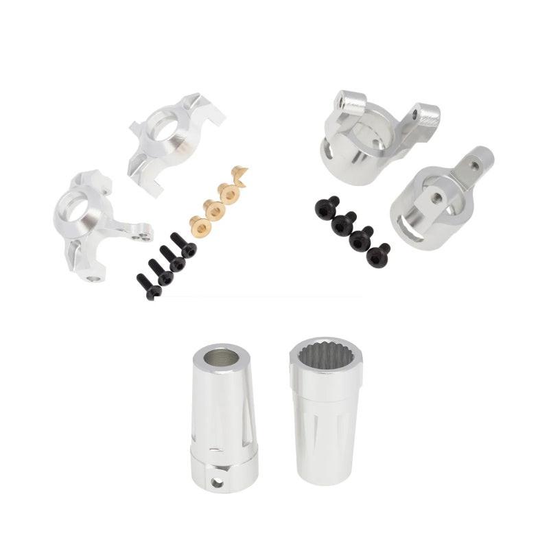 Powerhobby Aluminum C-hub Steering Knuckle Rear Axle Sleeve Silver