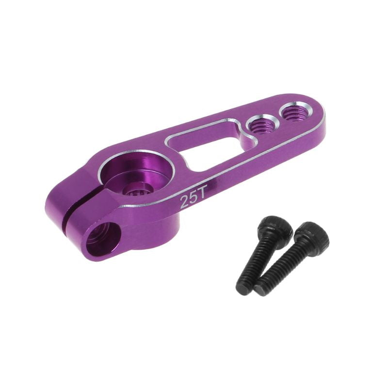 Powerhobby Aluminum 25T Servo Horn Arms 25 Teeth Spline M3 Clamp Purple - PowerHobby