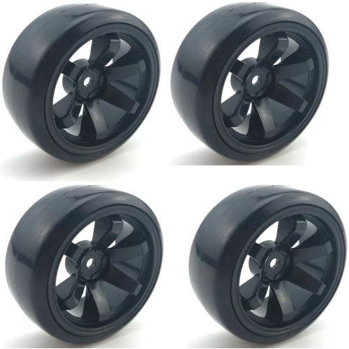 Powerhobby 1/10 Rally - Set 4 Pneumatici Montati Su Ruote Avanguardia Per Kyosho