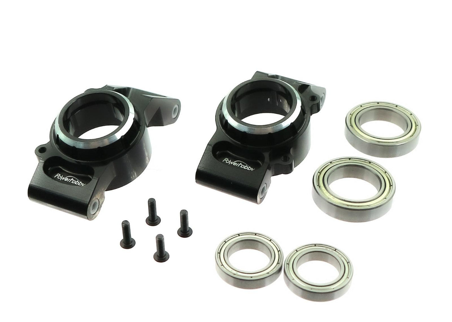Powerhobby Aluminum Bearing Rear Hubs Stub Axle Carriers FOR Traxxas X-Maxx / XRT - PowerHobby