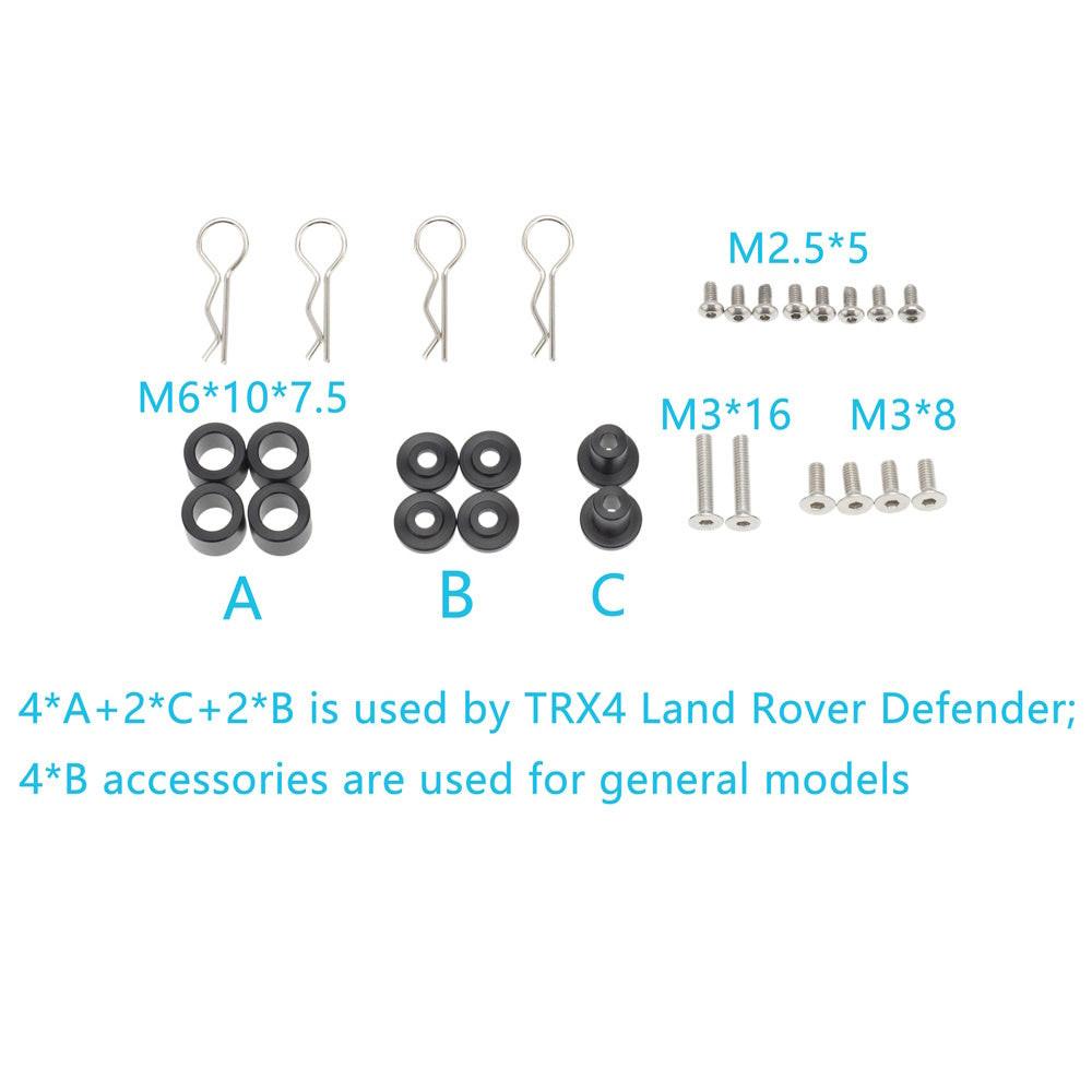 Powerhobby Adjustable Magnetic Body Post Mount FOR TRX-4 Rock Crawler - PowerHobby