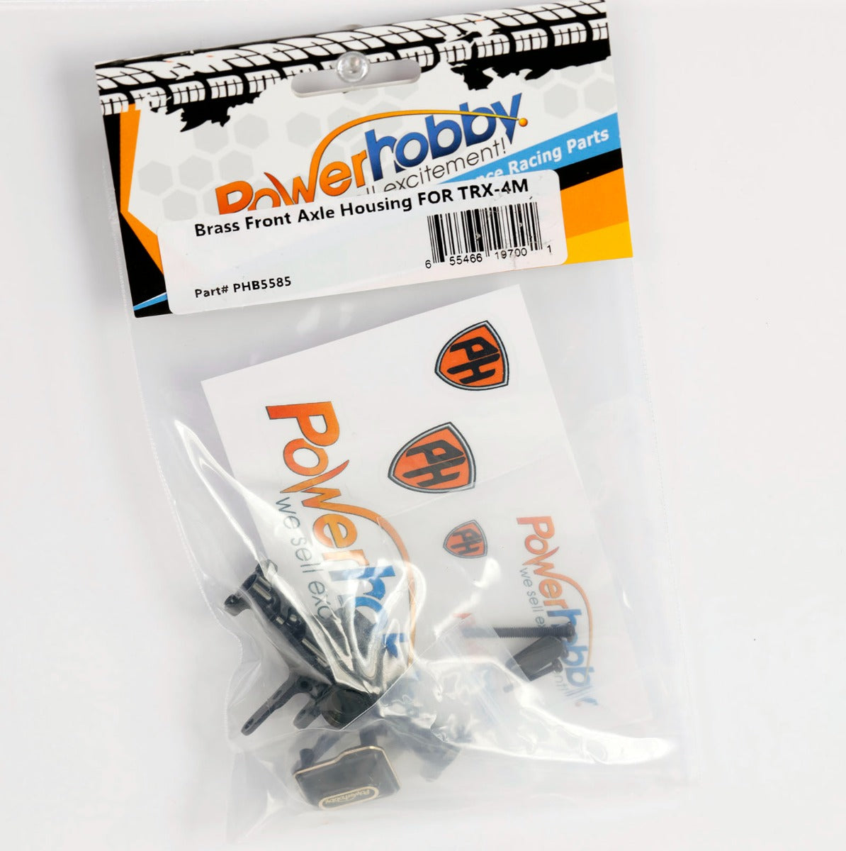 Powerhobby Brass Front Axle Housing Black FOR Traxxas TRX-4M TRX4M - PowerHobby