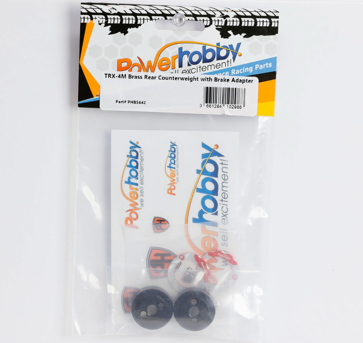 Powerhobby Brass Rear Counterweight with Brake Adapter FOR Traxxas TRX-4M - PowerHobby