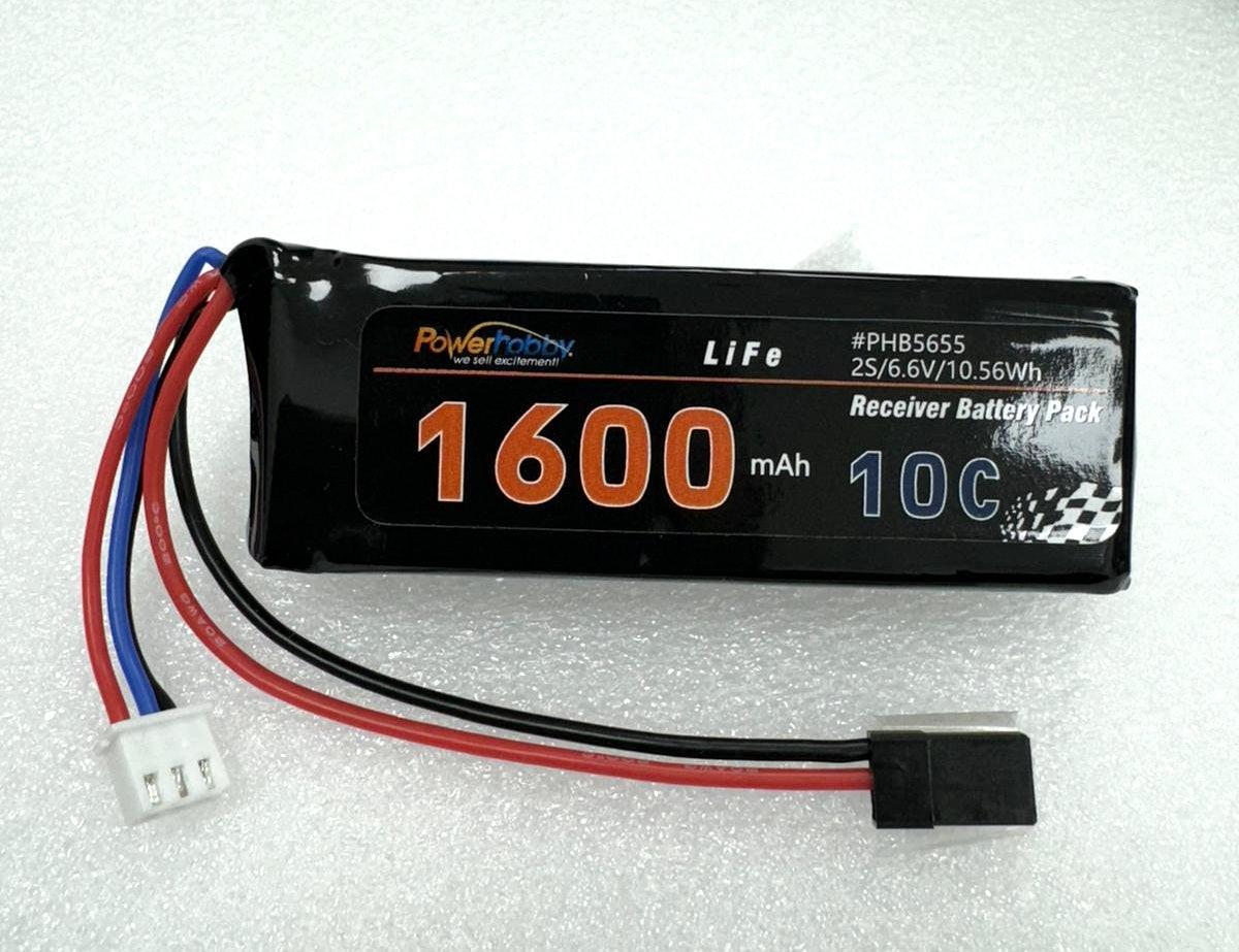 Voltz 5 cell 6v 1600mah Receiver Straight Battery Pack