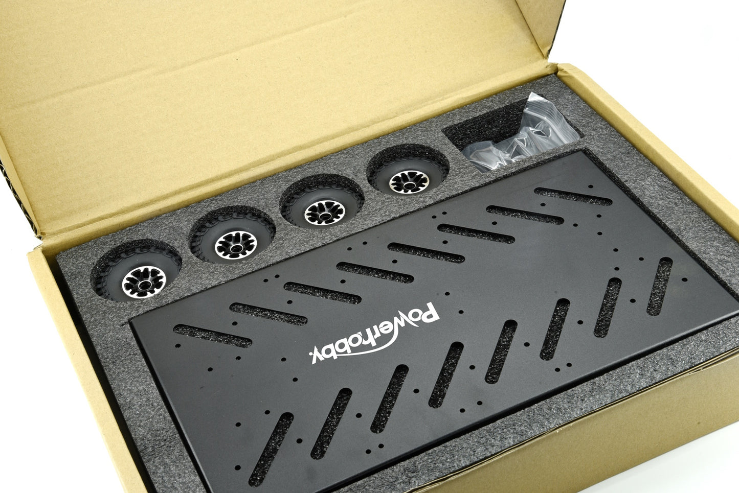 Powerhobby 1/18 / 1/16 Metal Trailer w Lights Black FOR Traxxas TRX-4M - PowerHobby