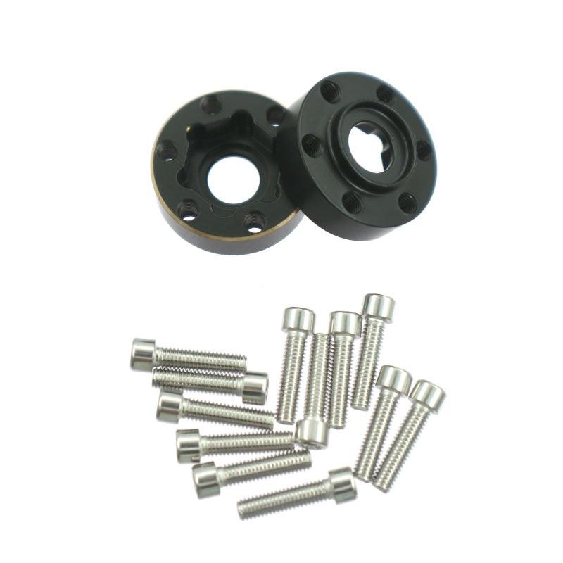 Powerhobby Brass Wheel Hub Hex Adapter Counterweight 18mm FOR SCX10 TRX-4 TRX-6 - PowerHobby