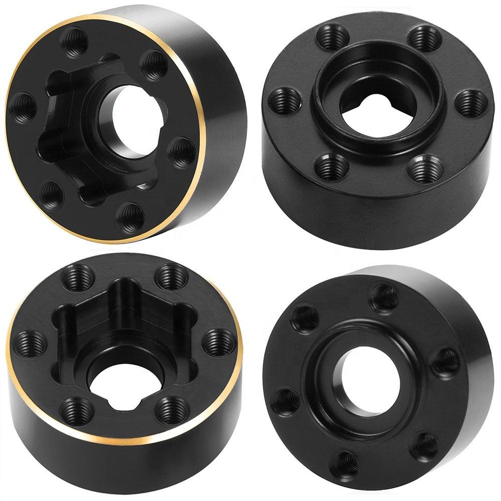 Powerhobby Brass Wheel Hub Hex Adapter Counterweight 18mm FOR SCX10 TRX-4 TRX-6 - PowerHobby