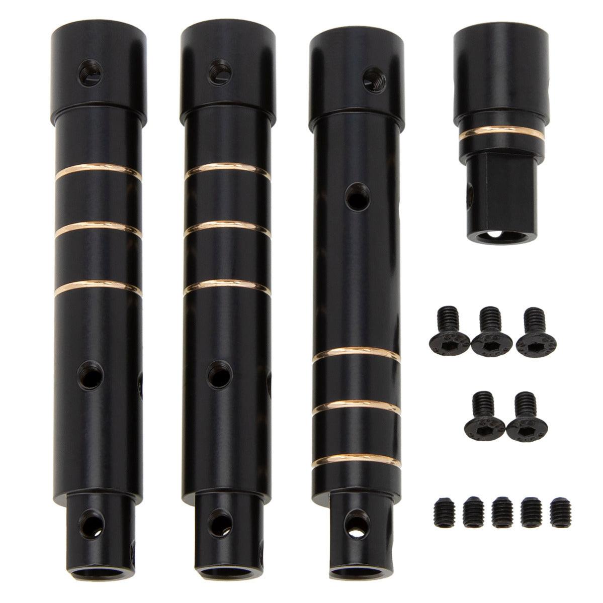 Powerhobby Brass Axle Tube Set Front / Rear Steel Axial SCX10 PRO - PowerHobby