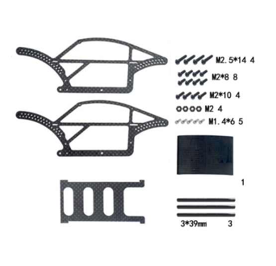 Powerhobby Carbon Fiber Chassis frame kit For 1/18 Traxxas TRX-4M - PowerHobby