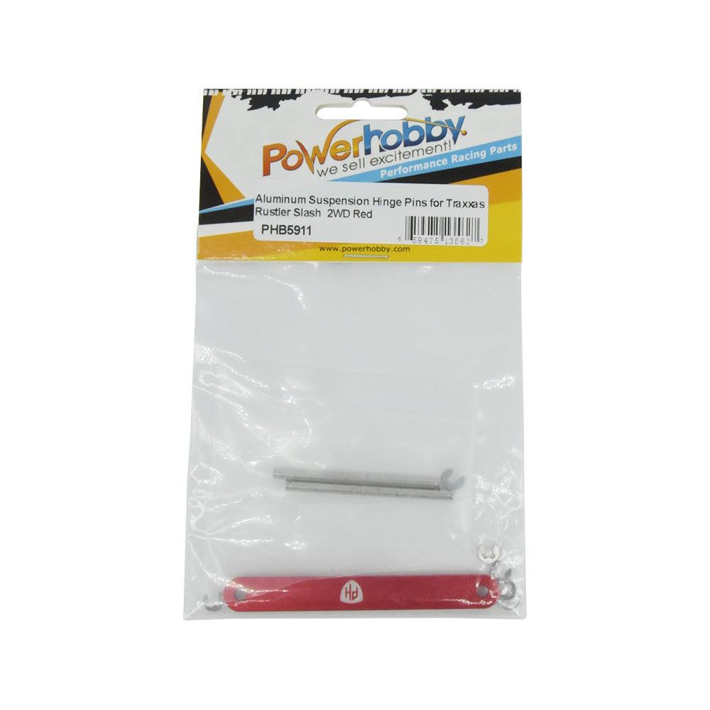 Powerhobby Aluminum Tie Bar Suspension Hing Pins Red FOR Traxxas Slash 2WD - PowerHobby