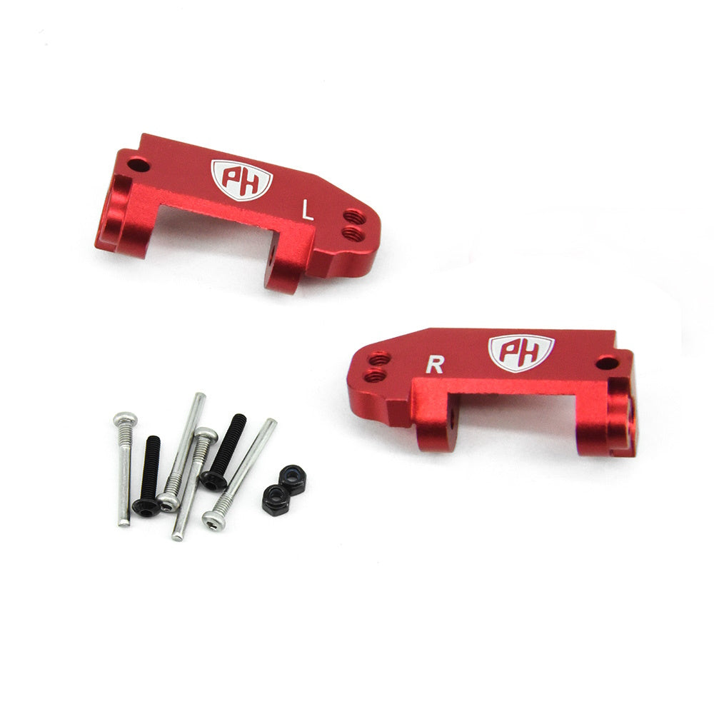 Powerhobby Aluminum Caster Blocks FOR Traxxas Slash Rustler Bandit Stampede Red - PowerHobby