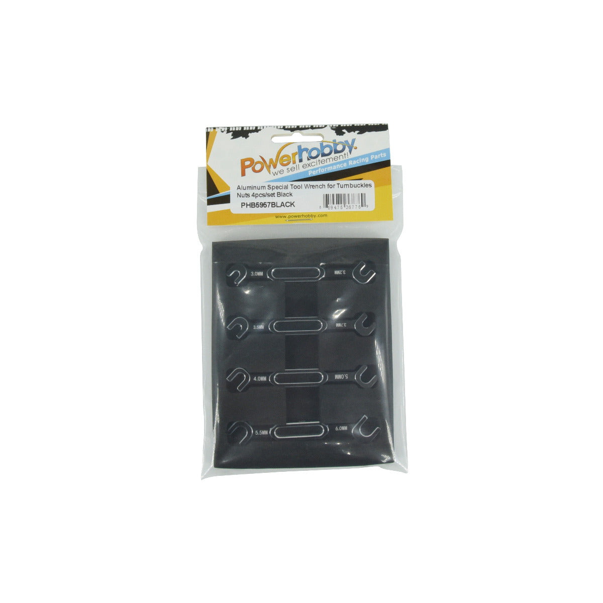 PH 3/3.2/3.5/3.7/4/5/5.5/6mm Wrench Turnbuckle Ball End Joint Remover Tool Black - PowerHobby