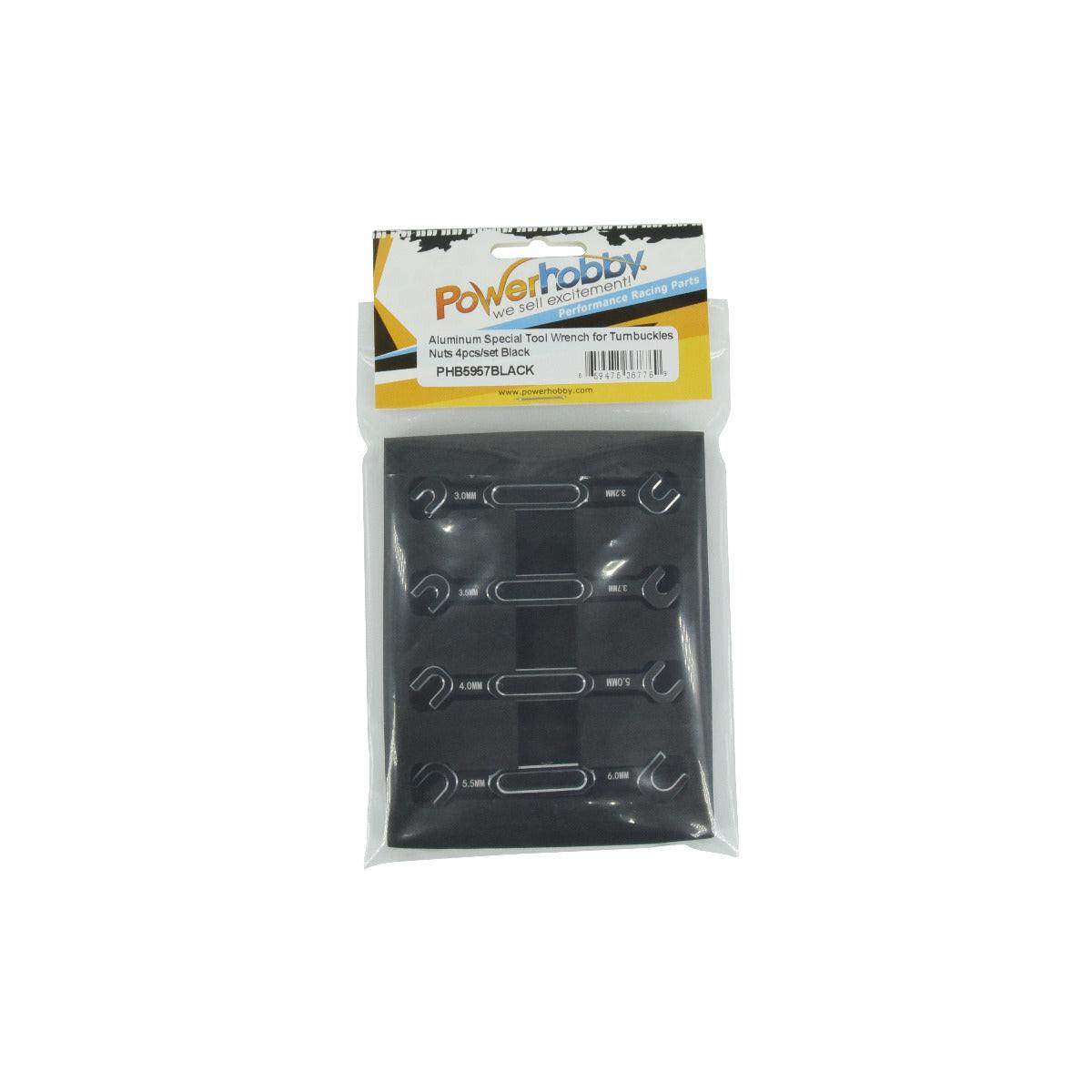 PH 3/3.2/3.5/3.7/4/5/5.5/6mm Wrench Turnbuckle Ball End Joint Remover Tool Black - PowerHobby