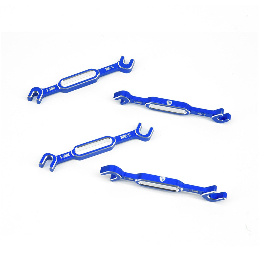 PH 3/3.2/3.5/3.7/4/5/5.5/6mm Wrench Turnbuckle Ball End Joint Remover Tool Blue - PowerHobby