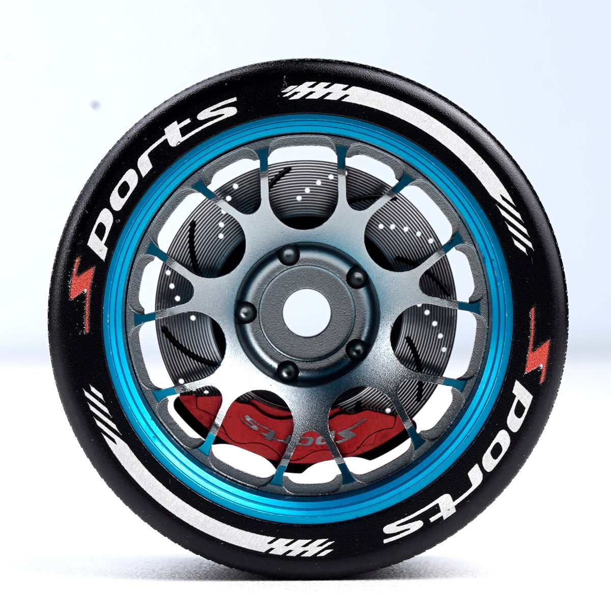 Powerhobby Aluminum Steering Wheel Blue Airtronics M12 - PowerHobby