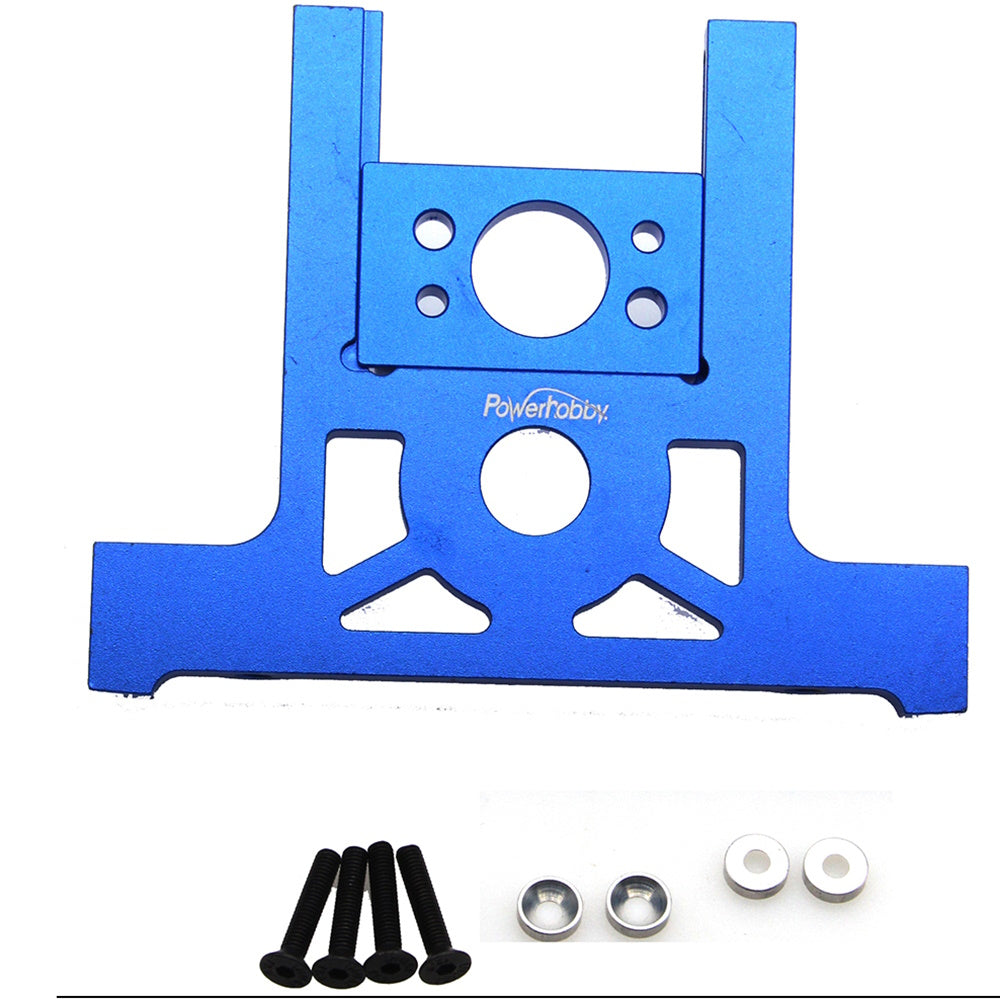 Powerhobby Aluminum Motor Mount Blue FOR Traxxas Slash 4WD LCG 4X4 - PowerHobby