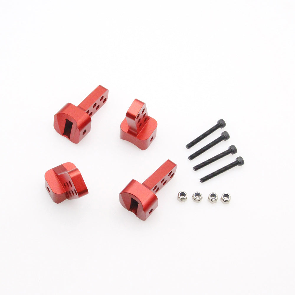Powerhobby Aluminum Rear Link Riser AR45 Axles RED Axial SCX10 III - PowerHobby