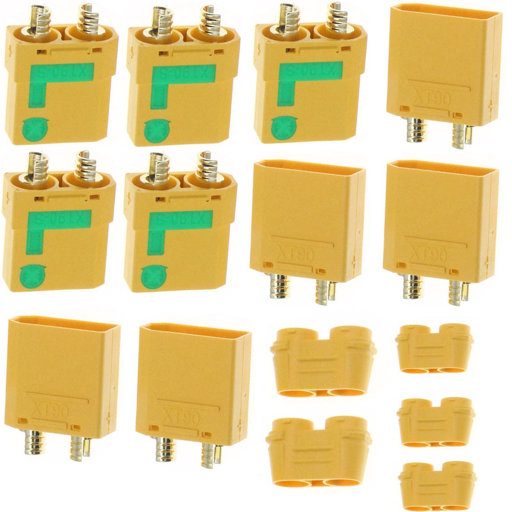 Powerhobby Anti Spark XT90 Male / Female Plug (5 Pairs) - PowerHobby