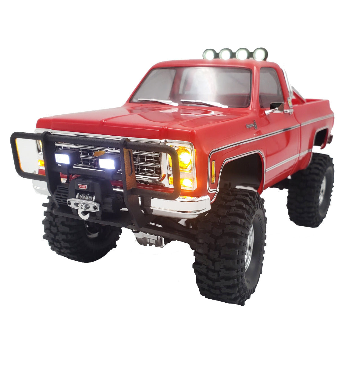 Powerhobby Nylon Front Bumper with Lights For TRX-4M Chevrolet K10 - PowerHobby
