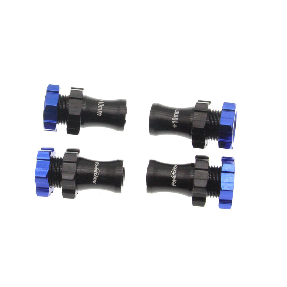 Powerhobby +10mm Extended 17mm Hex Hub Adapter Blue FOR Traxxas Slash Rustler - PowerHobby