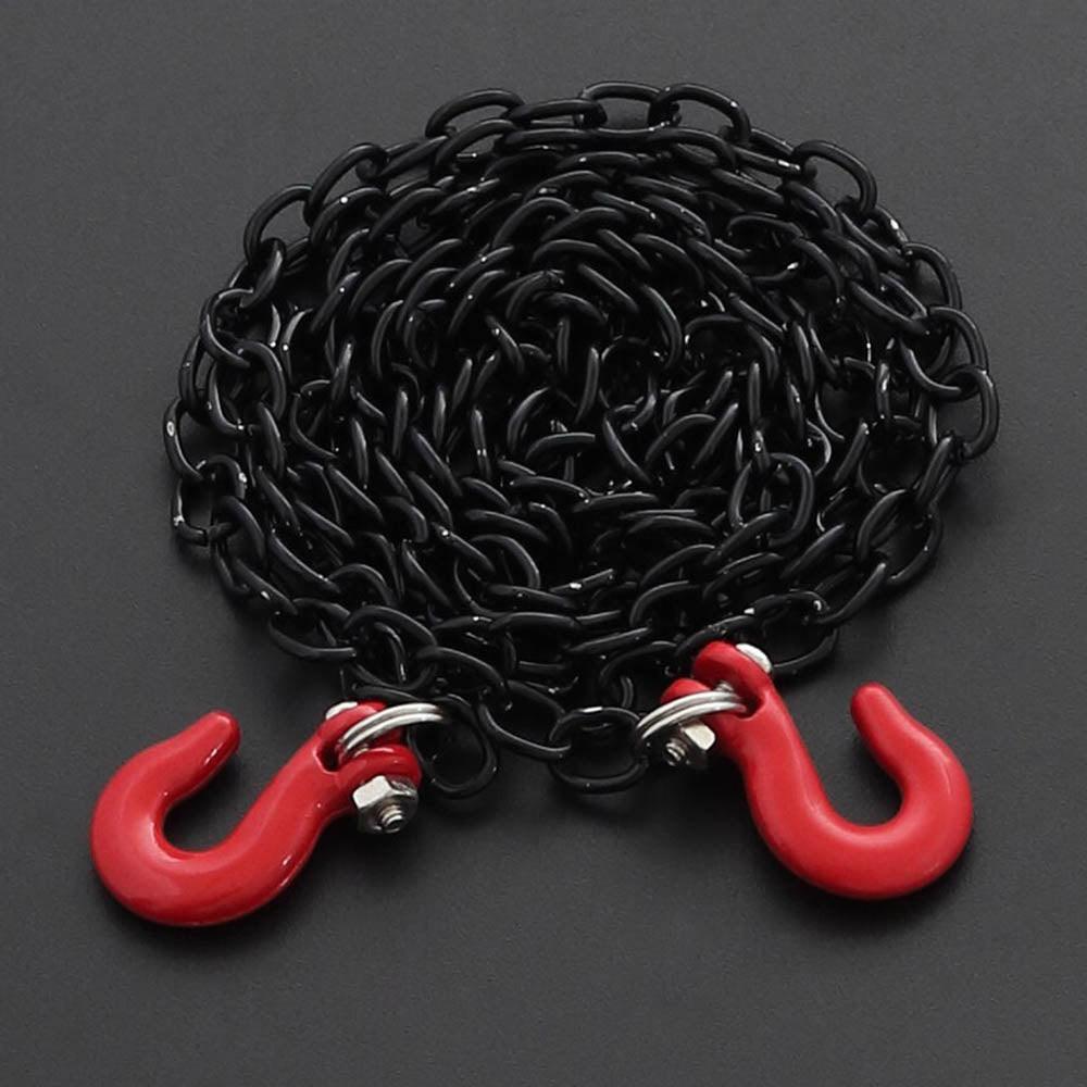 Powerhobby Tow Chain W Trailer Hook Black 1/10 RC Rock Crawler Accessory - PowerHobby
