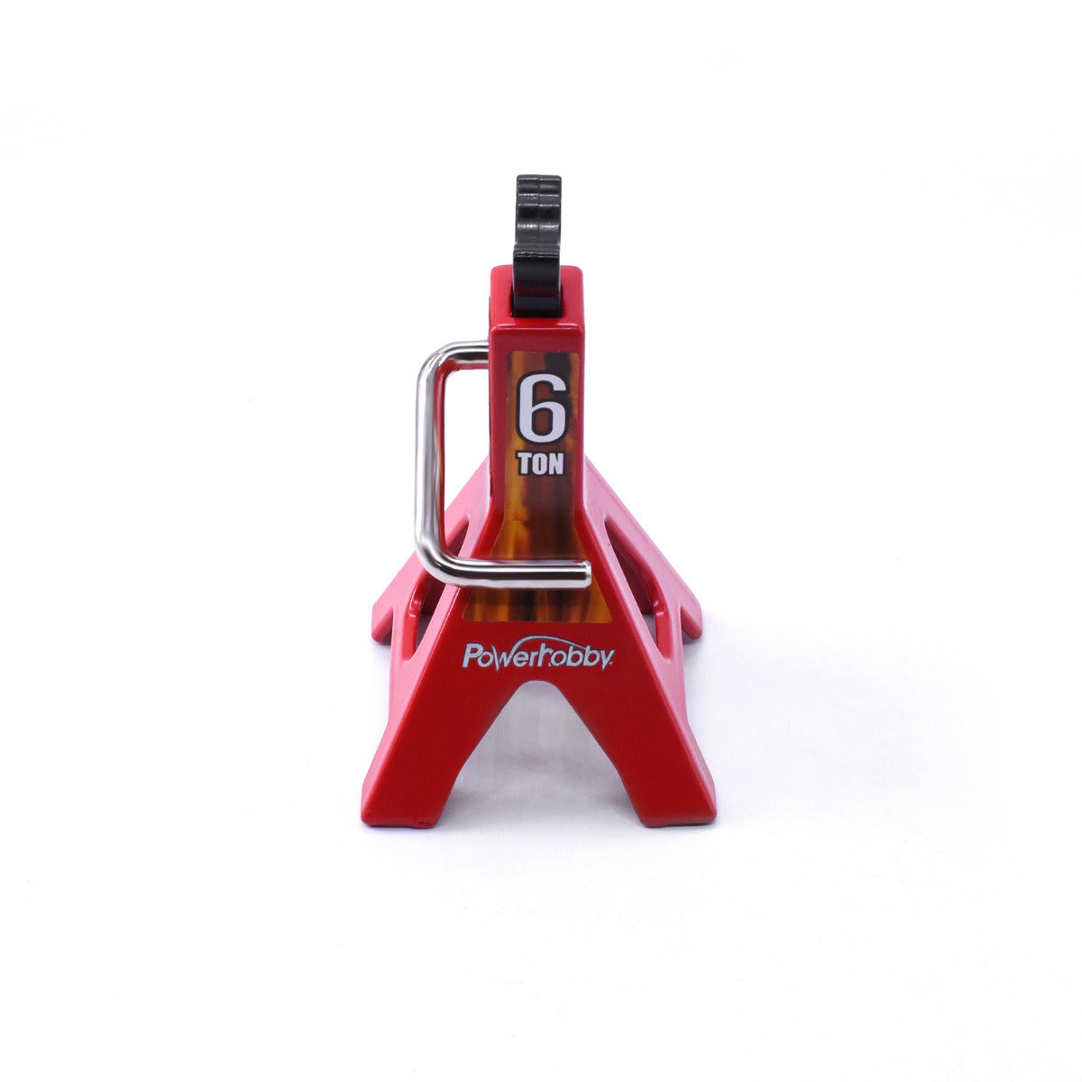 Powerhobby 3/6 Ton RC Scale Adjustable Height Metal Jack Stand RED - PowerHobby