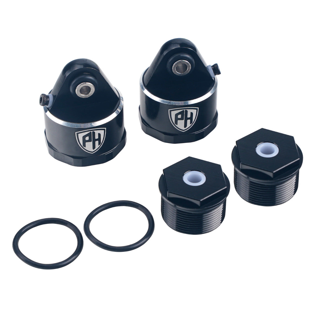 Powerhobby Aluminum Bleeder Shock Cap & Cartridge Set (2) Arrma Kraton / Outcast 8S - PowerHobby