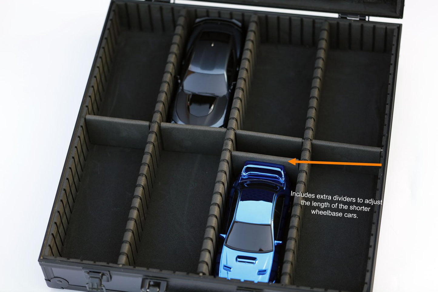 Kyosho Mini-Z Cars Metal Carrying Case MiniZ Fits 8 Cars - PowerHobby