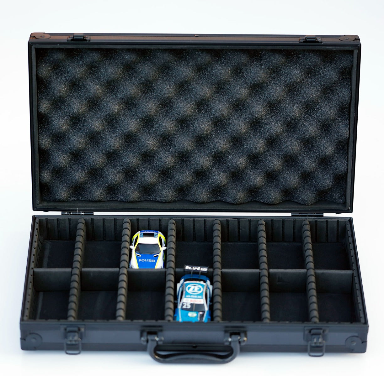 1/43 Scale Diecast Slot Car Metal Carrying Case For Carrera MiniChamps Greenlight ixo - PowerHobby