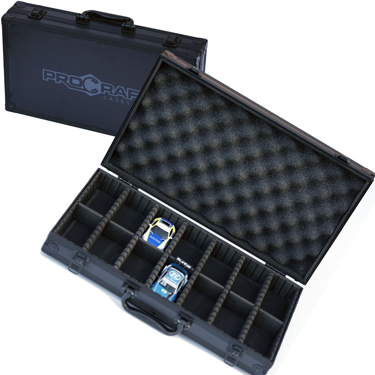 1/43 Scale Diecast Slot Car Metal Carrying Case For Carrera MiniChamps Greenlight ixo - PowerHobby