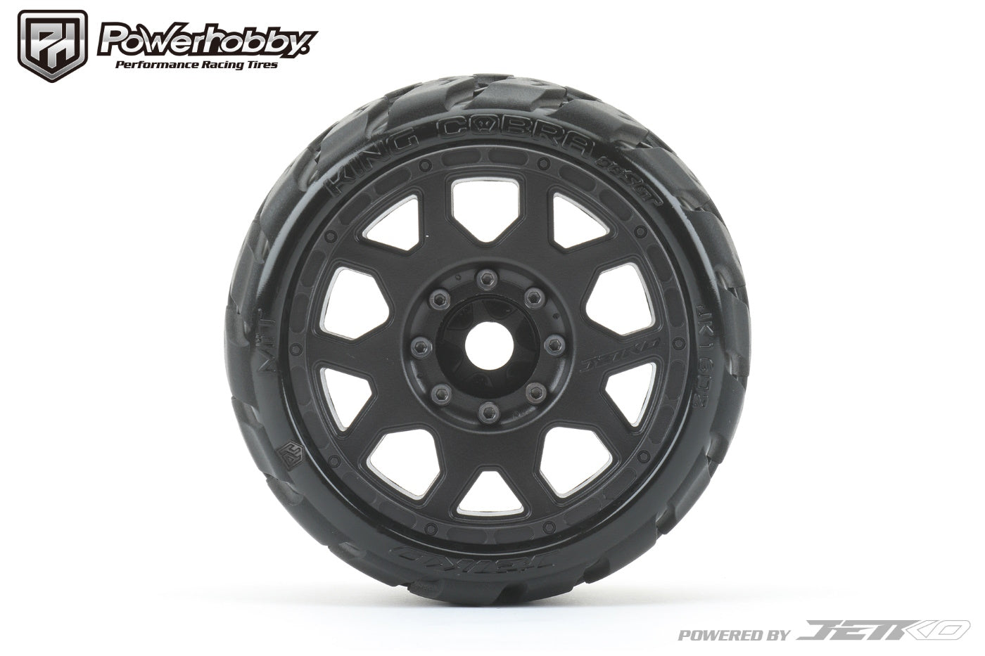 Powerhobby 1/8 SGT 3.8 King Cobra Belted Mounted Tires (2) 17MM Low Profile - PowerHobby