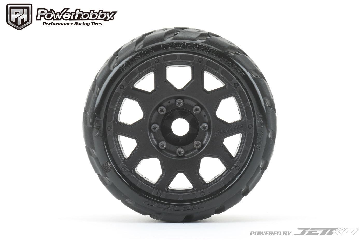 Powerhobby 1/8 SGT 3.8 King Cobra Belted Mounted Tires (2) 17MM Low Profile - PowerHobby