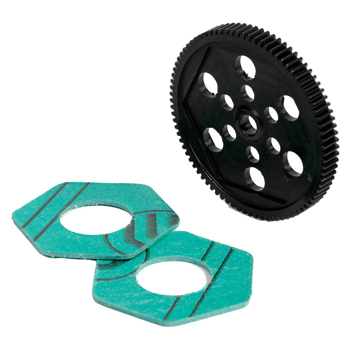 Powerhobby Hardened Steel Spur Gear & Slipper Pads 48p 84t Losi 22S - PowerHobby