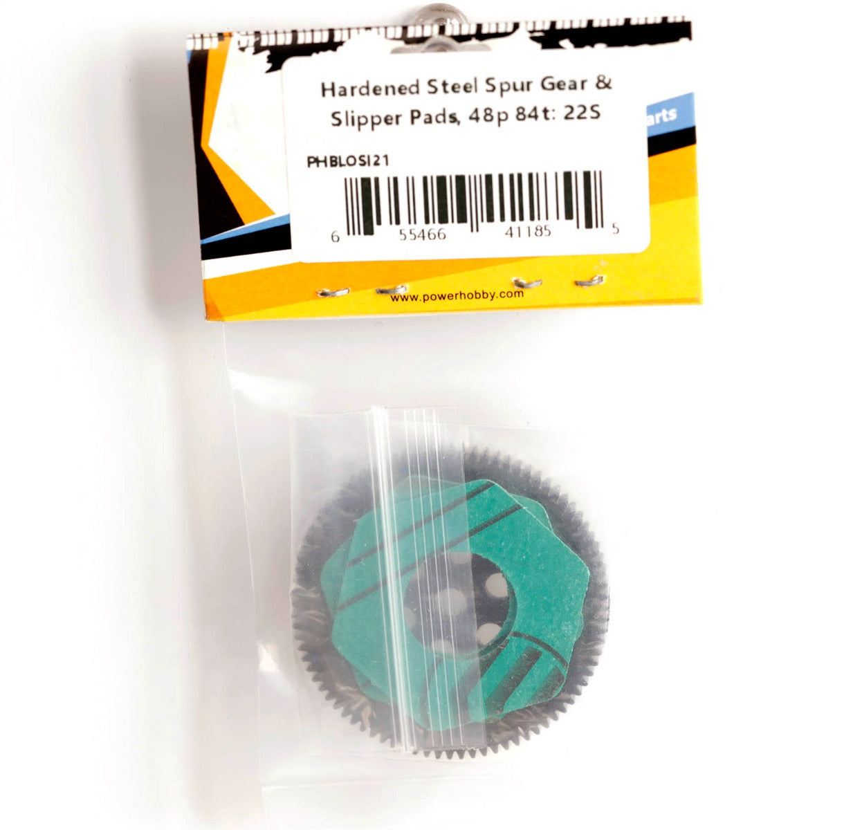 Powerhobby Hardened Steel Spur Gear & Slipper Pads 48p 84t Losi 22S - PowerHobby