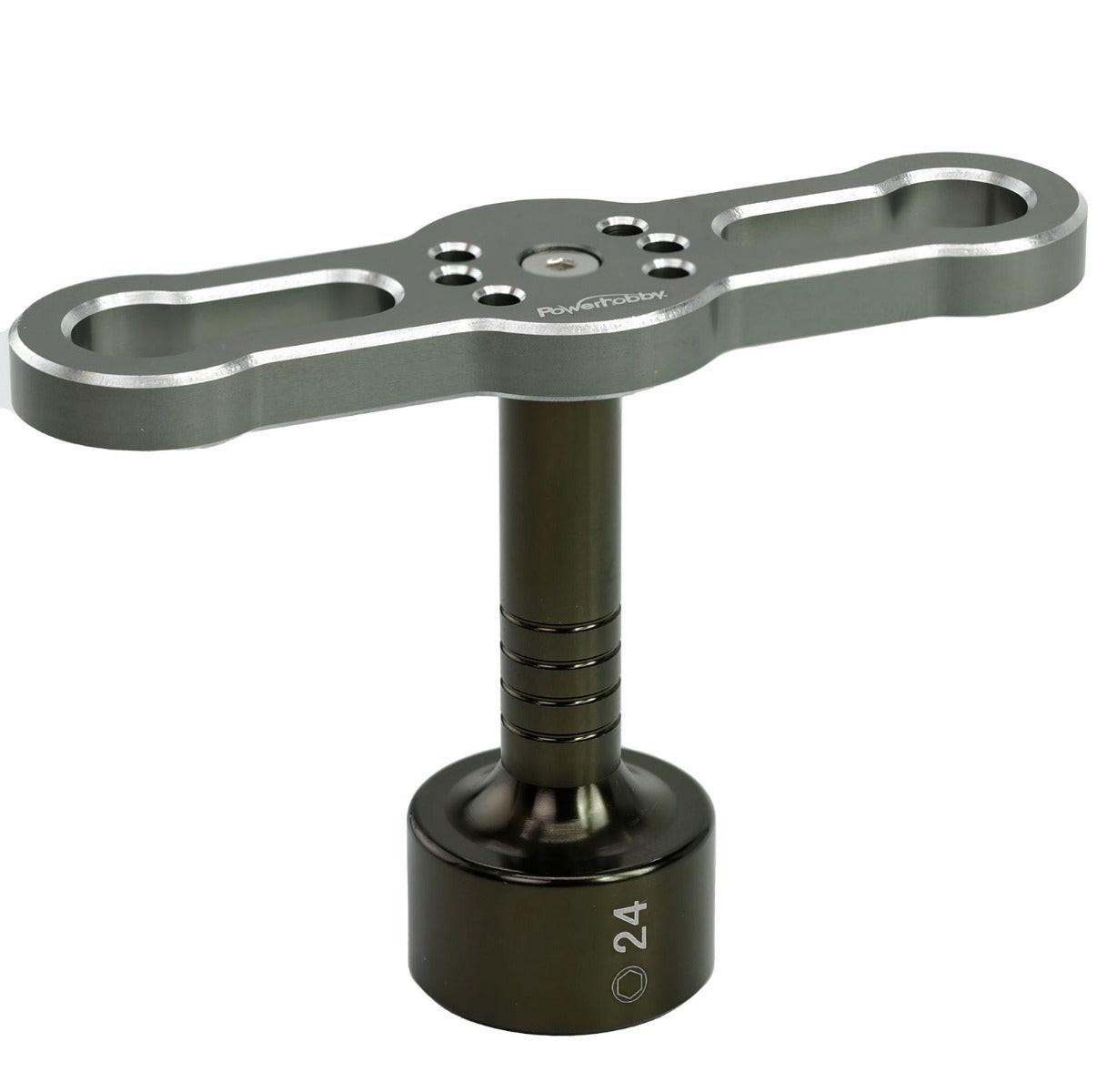 Powerhobby 24mm Aluminum T-Handle Hex Wheel Wrench RC Tools - PowerHobby